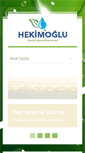 Mobile Screenshot of hekimogludamlasulama.com